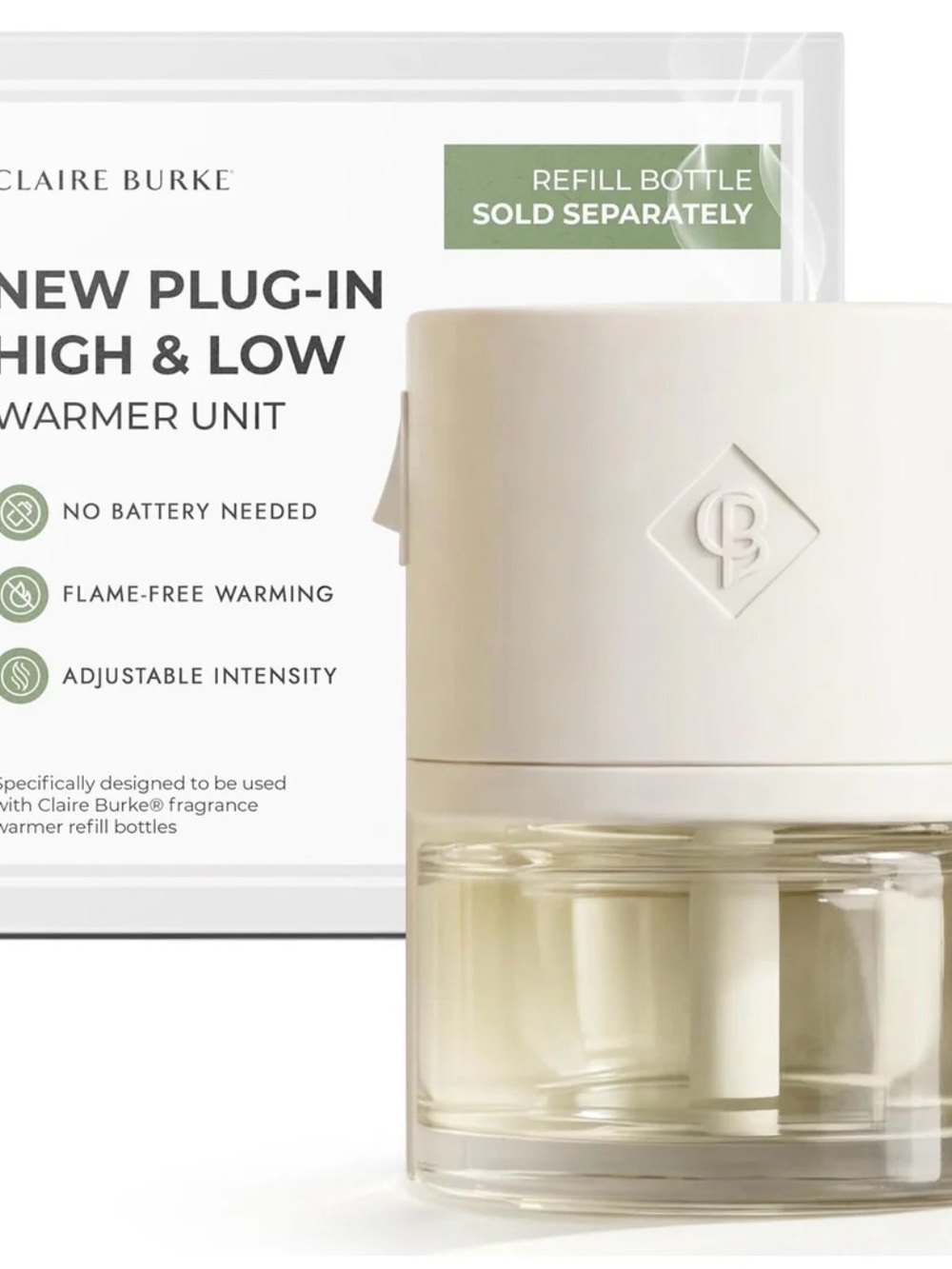 Cream Plug-In Oil Warmer Unit/ oil is separate